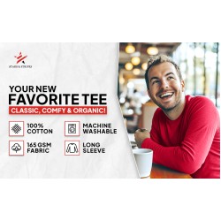 SNS long sleeve 100% cotton t shirt - Stars & Stripes