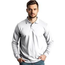 Classic Long sleeve Plain Polo Shirts - Stars & Stripes