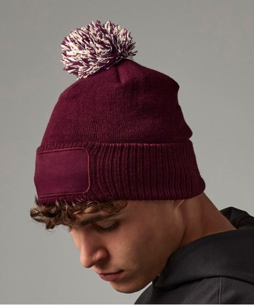 Plain Beanies Snowstar® patch beanie Beechfield 91g
