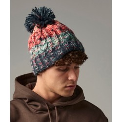 Plain Beanies Corkscrew pom pom beanie Beechfield 145g