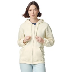 Plain Softstyle™ midweight fleece adult full-zip hooded sweatshirt Gildan 285 gsm