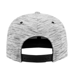 Stripes Melange Crown Snapback Cap (6089SC)