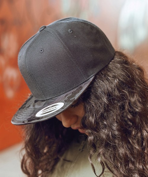 Camo Visor Snapback Cap (6089CV)