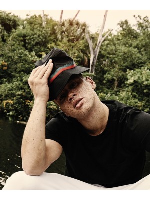 Stripe bucket hat (5003S)