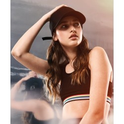 6-panel curved metal snap (7708MS)