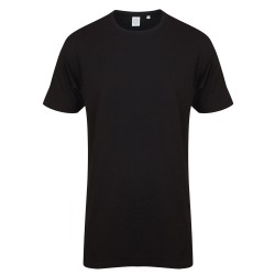 Plain t-shirt with dipped hem Longline SF 140 GSM
