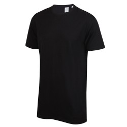 Plain t-shirt with dipped hem Longline SF 140 GSM