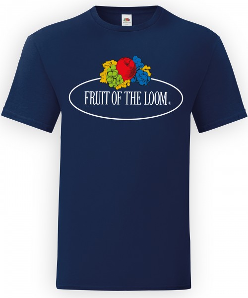 Plain Vintage T large logo print T-shirts Fruit of the Loom White: 145. Colours: 150 GSM