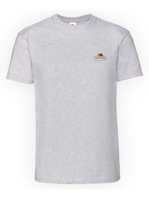 Plain Vintage premium T small logo print T-shirts Fruit of the Loom White: 190. Colours: 195 GSM