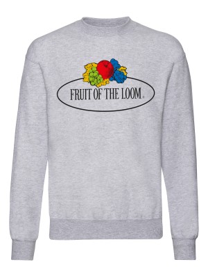 Plain Vintage set-in sweatshirt large logo print Sweatshirts Fruit of the Loom White: 260. Colours: 280 GSM