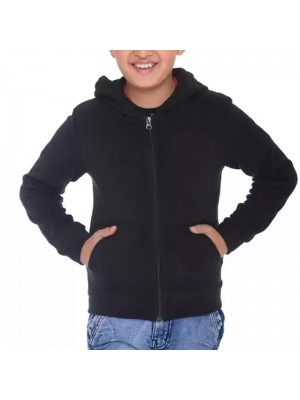 Plain Kids Black Zip up starsNstripes Hoodie - Stars & Stripes