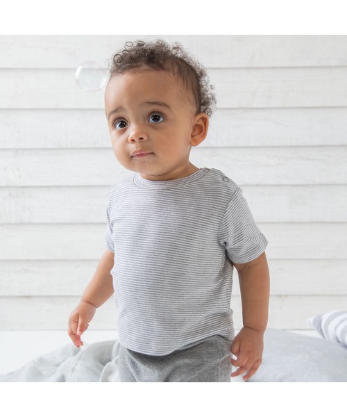 Sustainable & Organic T-Shirts Baby stripy T Kids  Ecological BABYBUGZ brand wear