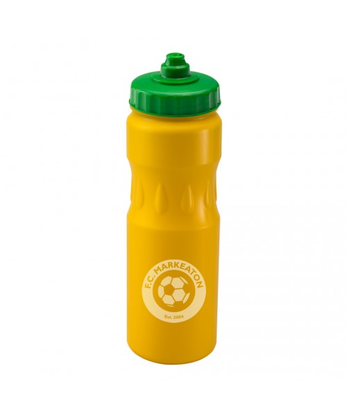 Personalised Teardrop Sports Yellow 750ml