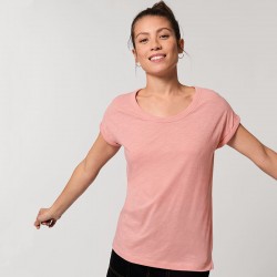 Sustainable & Organic T-Shirts Women's Stella Rounders slub rolled sleeve slub t-shirt (STTW112) Adults  Ecological STANLEY/STELLA brand wear