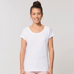 Sustainable & Organic T-Shirts Women's Stella Rounders slub rolled sleeve slub t-shirt (STTW112) Adults  Ecological STANLEY/STELLA brand wear