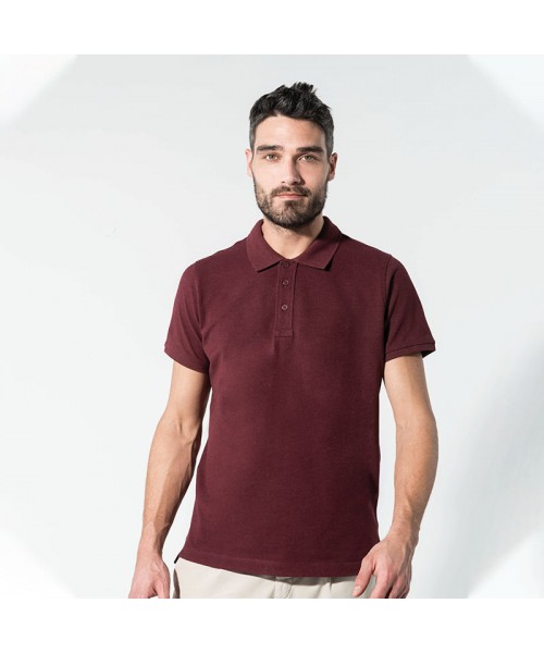 Sustainable & Organic Polos Organic piqué short sleeve polo shirt Adults  Ecological KARIBAN brand wear