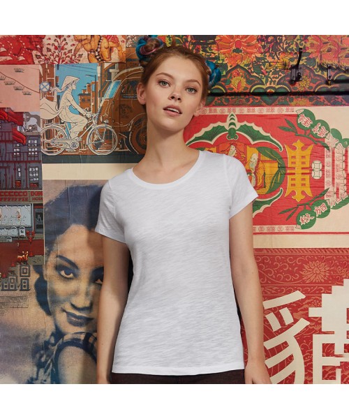 Sustainable & Organic T-Shirts B&C Inspire slub T /women Adults  Ecological B&C Collection brand wear