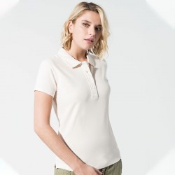 Sustainable & Organic Polos Women's organic piqué short sleeve polo shirt Adults  Ecological KARIBAN brand wear