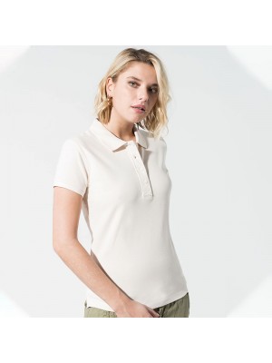 Sustainable & Organic Polos Women's organic piqué short sleeve polo shirt Adults  Ecological KARIBAN brand wear