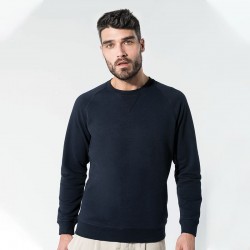 Sustainable & Organic Sweatshirts Organic cotton crew neck raglan sleeve sweatshirt Adults  Ecological KARIBAN brand wear