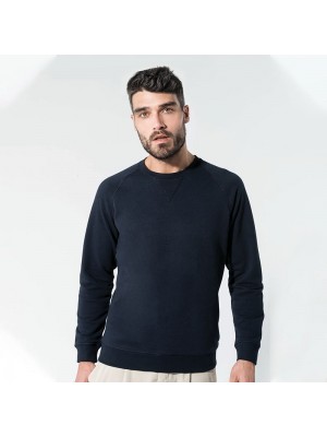 Sustainable & Organic Sweatshirts Organic cotton crew neck raglan sleeve sweatshirt Adults  Ecological KARIBAN brand wear