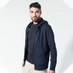 Sustainable & Organic Hoodie Organic zipped hoodie Adults  Ecological KARIBAN brand wear
