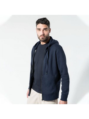 Sustainable & Organic Hoodie Organic zipped hoodie Adults  Ecological KARIBAN brand wear