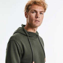 Sustainable & Organic Sweatshirts Pure organic high collar hooded sweatshirt Adults  Ecological Russell brand wear
