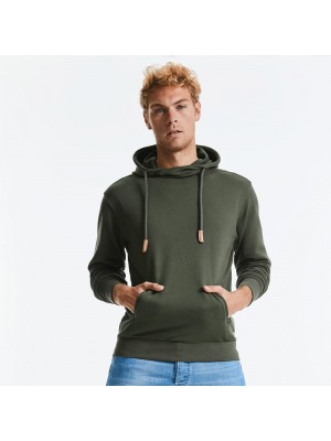 Sustainable & Organic Sweatshirts Pure organic high collar hooded sweatshirt Adults  Ecological Russell brand wear