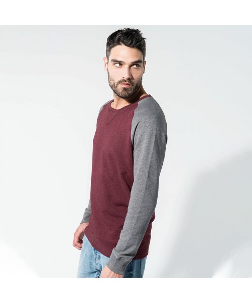 Sustainable & Organic Sweatshirts Organic two-tone sweatshirt Adults  Ecological KARIBAN brand wear