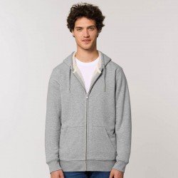 Sustainable & Organic Hoodie Warmer unisex Sherpa lined zip-thru hoodie (STSU715) Adults  Ecological STANLEY/STELLA brand wear