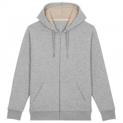 Sustainable & Organic Hoodie Warmer unisex Sherpa lined zip-thru hoodie (STSU715) Adults  Ecological STANLEY/STELLA brand wear