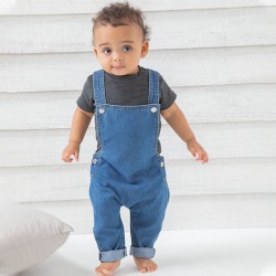 Sustainable & Organic Babywear Baby Rocks denim dungarees Kids  Ecological BABYBUGZ brand wear