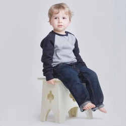 Plain Toddlers Sweatshirt Contrast Larkwood 280 GSM