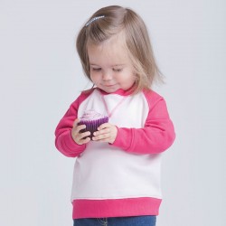 Plain Toddlers Sweatshirt Contrast Larkwood 280 GSM