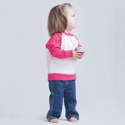 Plain Toddlers Sweatshirt Contrast Larkwood 280 GSM