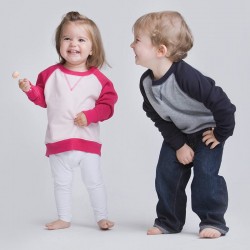 Plain Toddlers Sweatshirt Contrast Larkwood 280 GSM