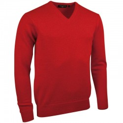 Plain Lambswool v-neck sweater Glenmuir1891 15 Gauge