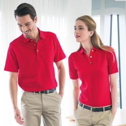 Plain Polo Shirt Ladies Classic Pique Henbury 225 GSM