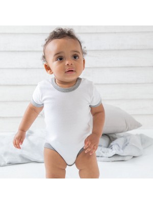 Sustainable & Organic Babywear Ringer bodysuit Kids  Ecological BABYBUGZ brand wear