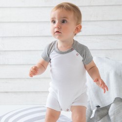 Sustainable & Organic Babywear Baby baseball playsuit Kids  Ecological BABYBUGZ brand wear