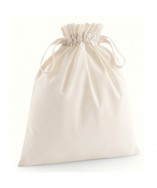 Sustainable & Organic Bags Organic cotton drawcord bag   Ecological Westford Mill brand wear