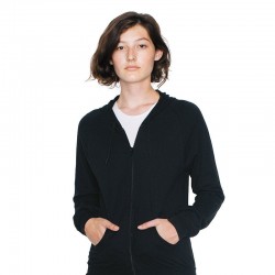 Plain Fine Jersey zip hoodie American Apparel 146 GSM