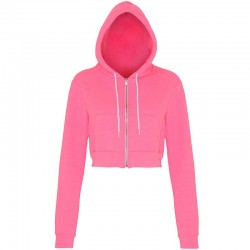 Plain crop hoodie Flex fleece American Apparel 278 GSM