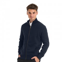 Plain Sweatshirt With Full length Zip Mens Spider B and C Collection 280 GSM