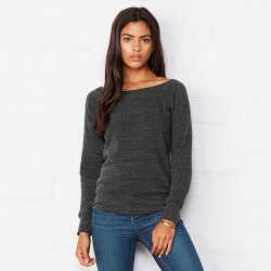 Plain Sponge fleece wide neck sweatshirt Bella +Canvas 280 GSM