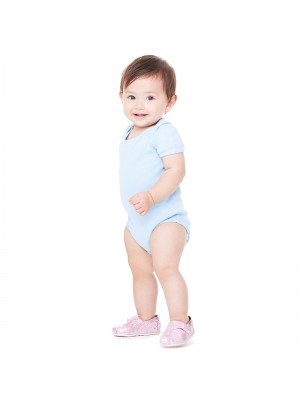 Plain Baby Rib Short Sleeve One Piece Bella 195 GSM