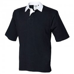 Plain Rugby Shirt Short Sleeve Front Row 300 GSM