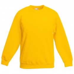 Plain sweatshirt Classic 80/20 Kids set-in FRUIT of the LOOM 280 GSM