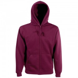 Plain Sweatshirt Zip Hooded Fruit of the Loom 280 GSM